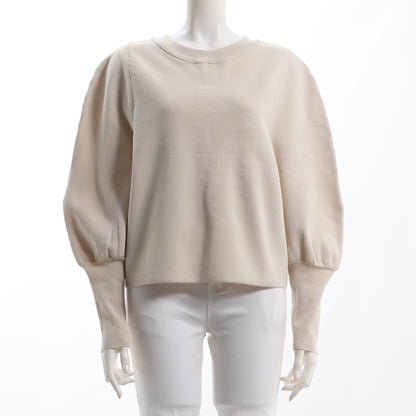 ボリュームスリーブクルーネックニット