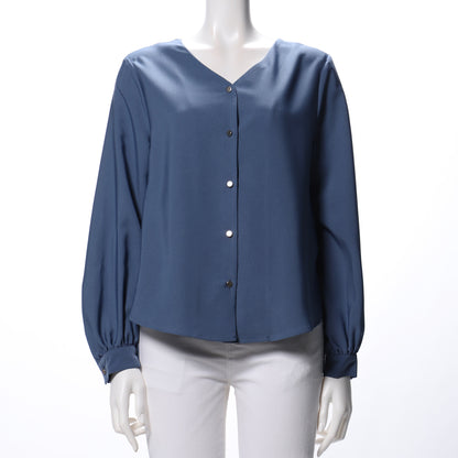 フロントボタンブラウス