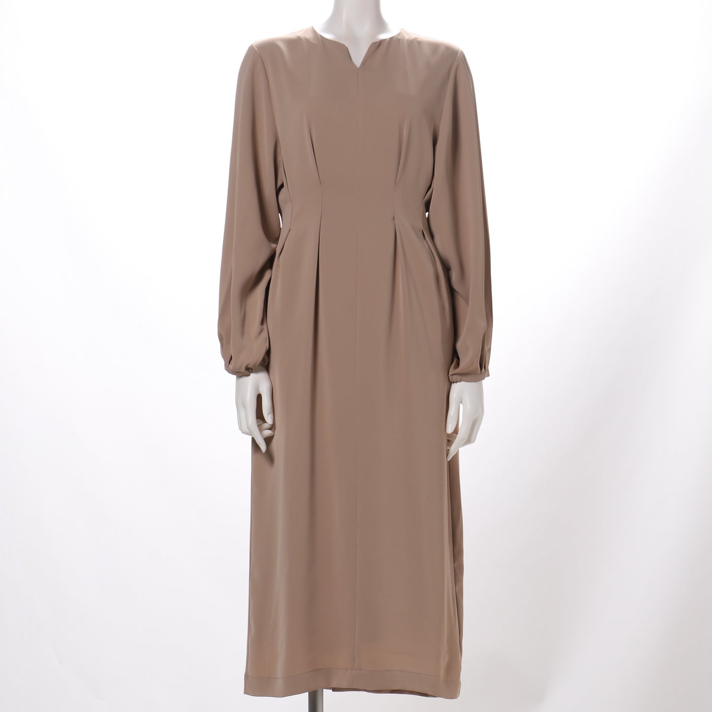 オープンフロントネックワンピース