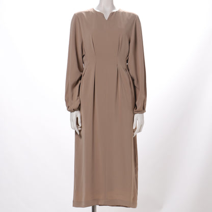 オープンフロントネックワンピース