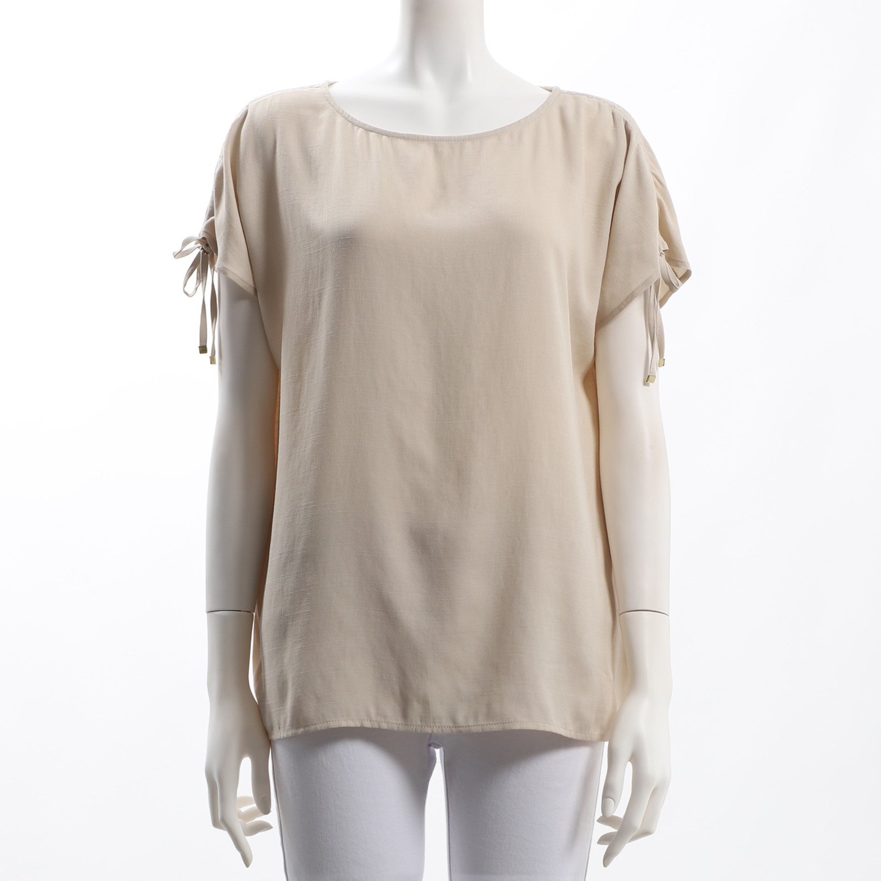 袖口リボンデザインブラウス