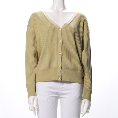 前開きリブカーディガン