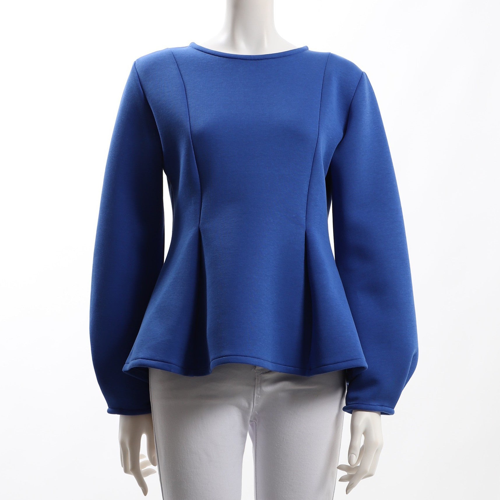 ペプラムデザインカットソー