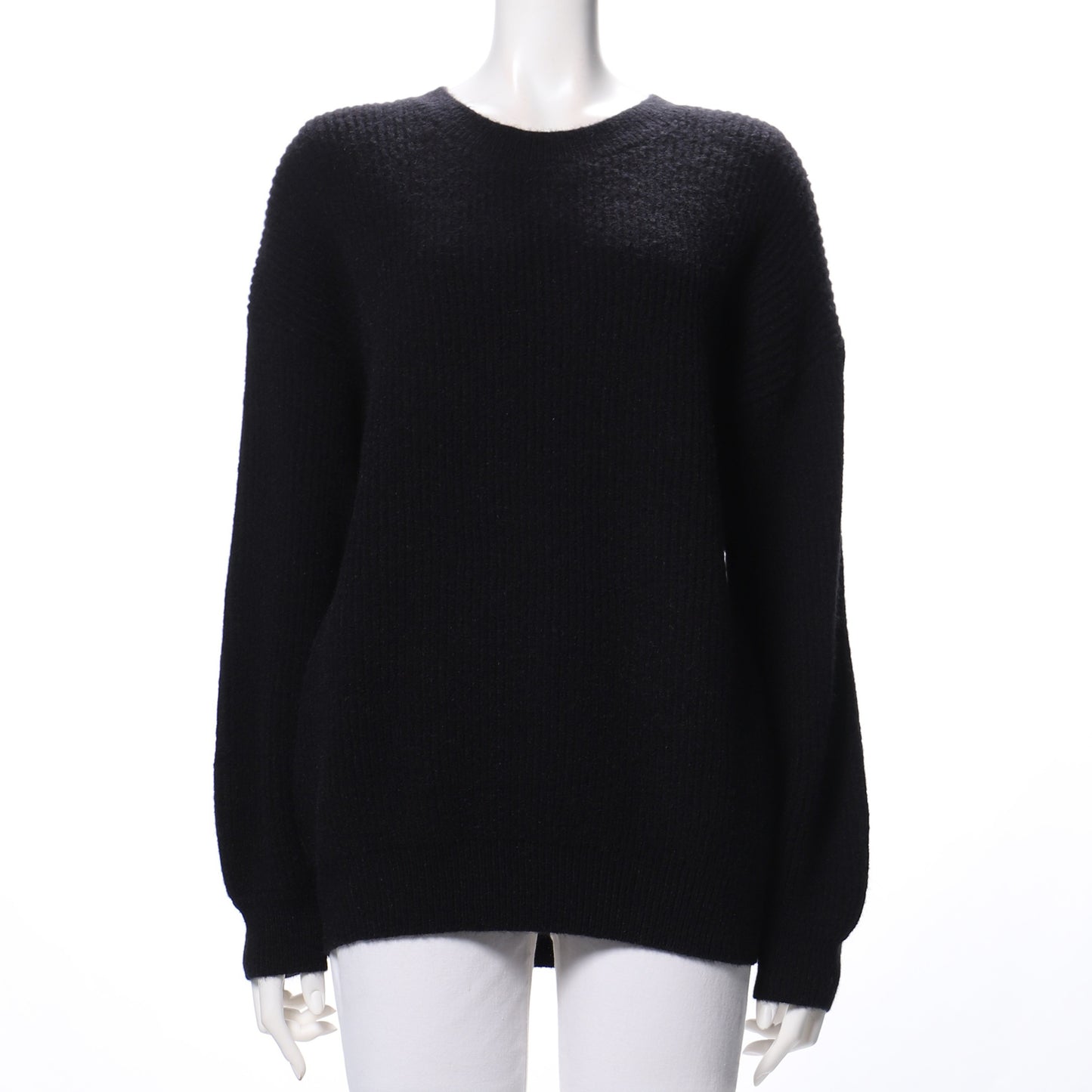 ボリュームスリーブクルーネックニット