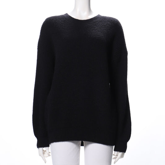 ボリュームスリーブクルーネックニット