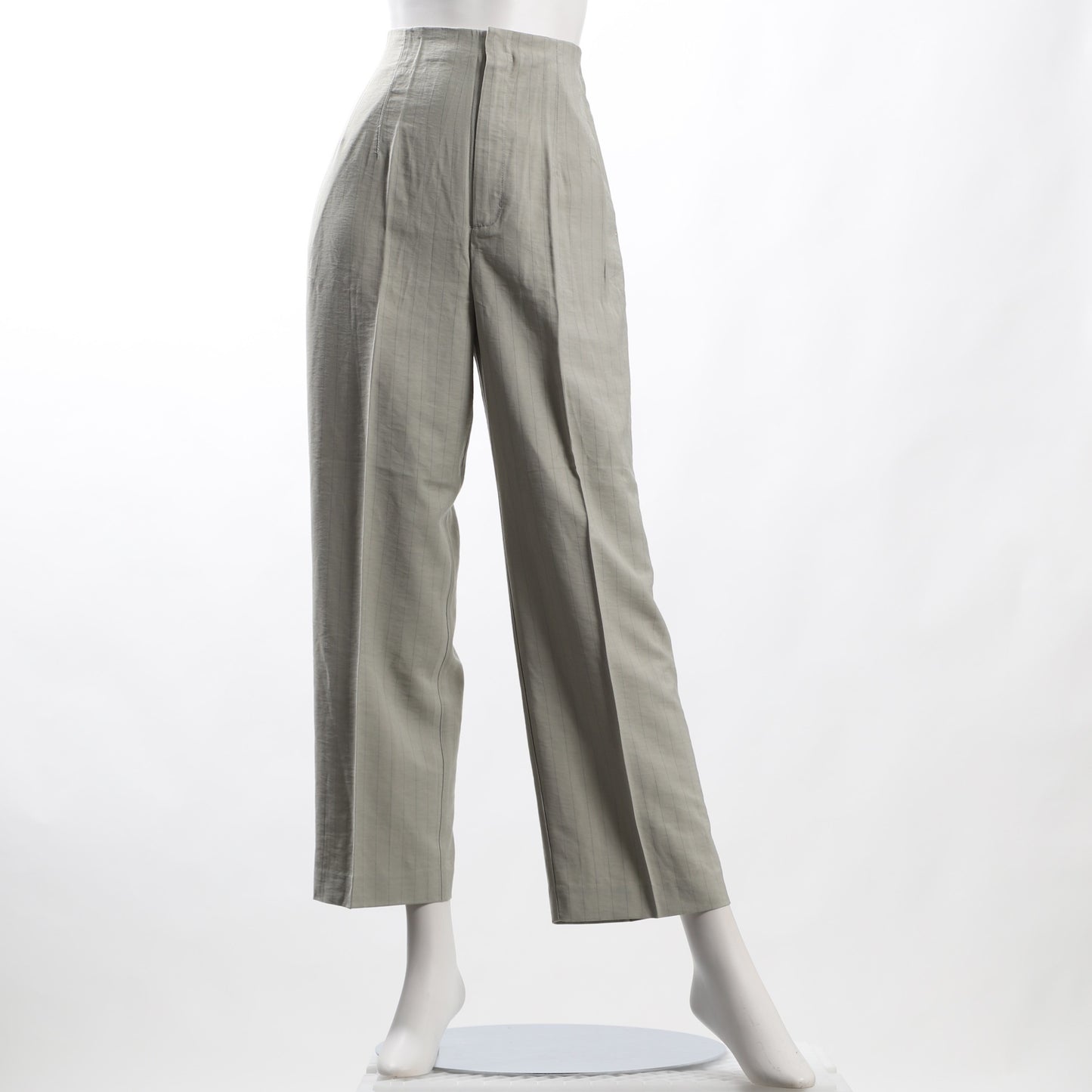 ストライプ柄スッキリシルエットパンツ