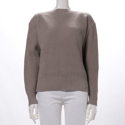 スラッシュドネックドロップショルダーニット