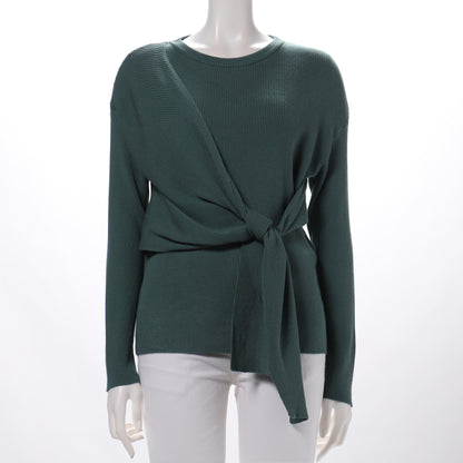 フロント結びデザインリブニット