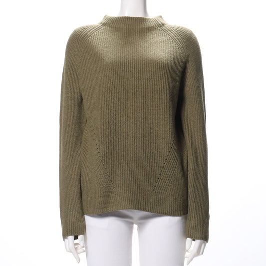 片畦オフネックニット