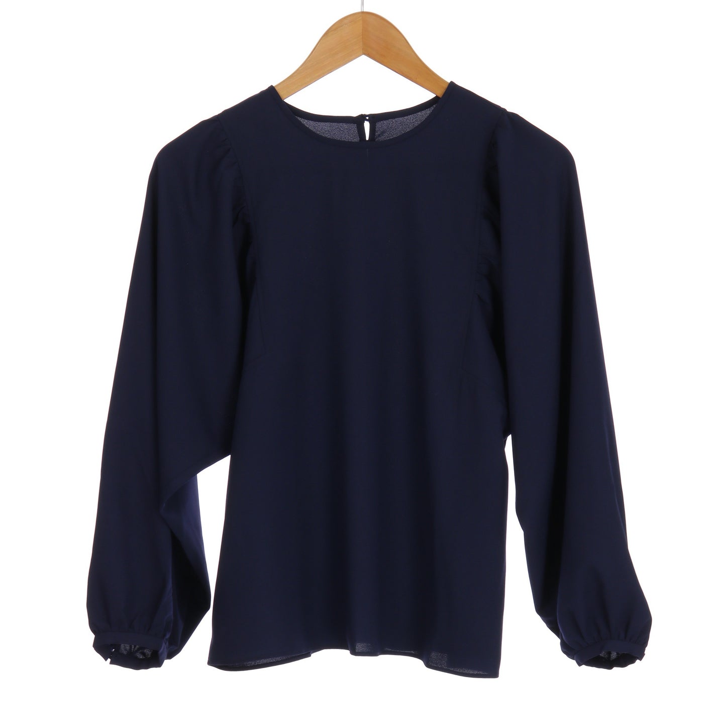 肩ギャザーボリュームスリーブブラウス