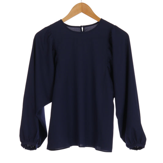 肩ギャザーボリュームスリーブブラウス