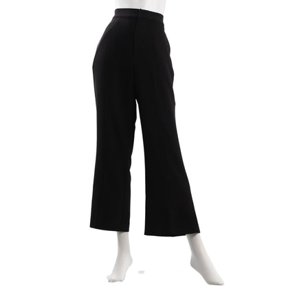 サイドスリットバックウエストゴムワイドパンツ