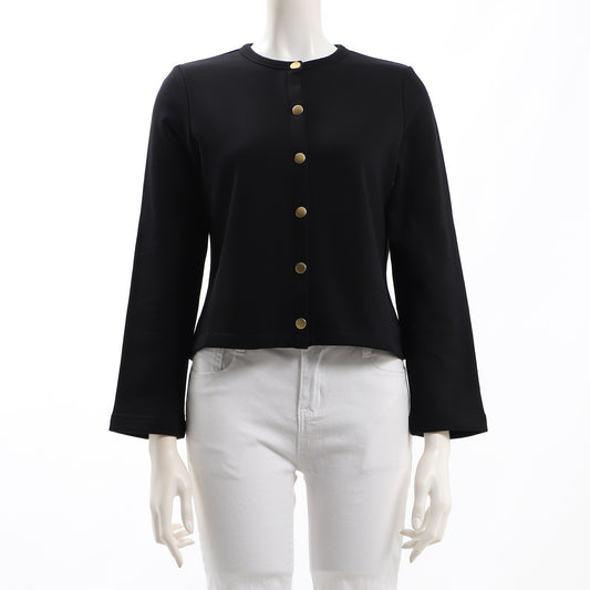 フロントボタンカーディガン