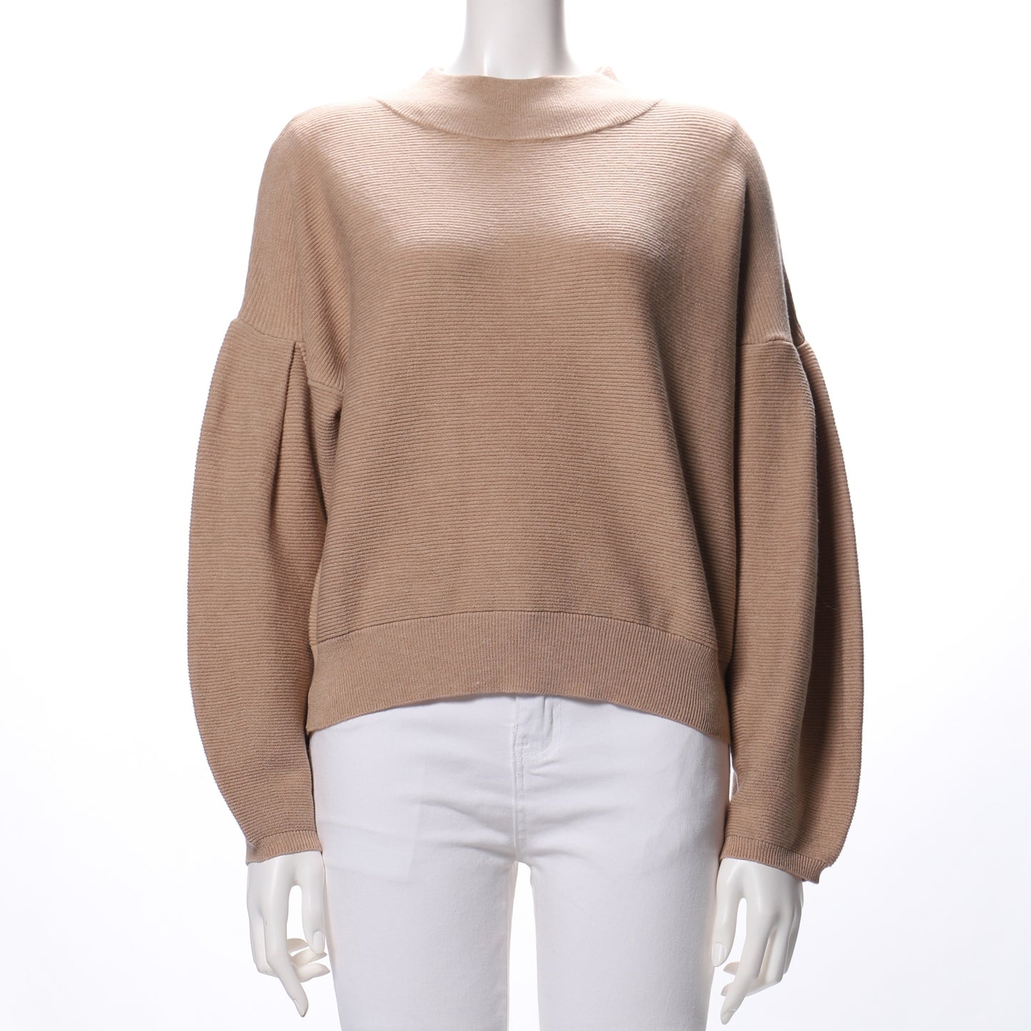 ボリュームスリーブドロップショルダーニット