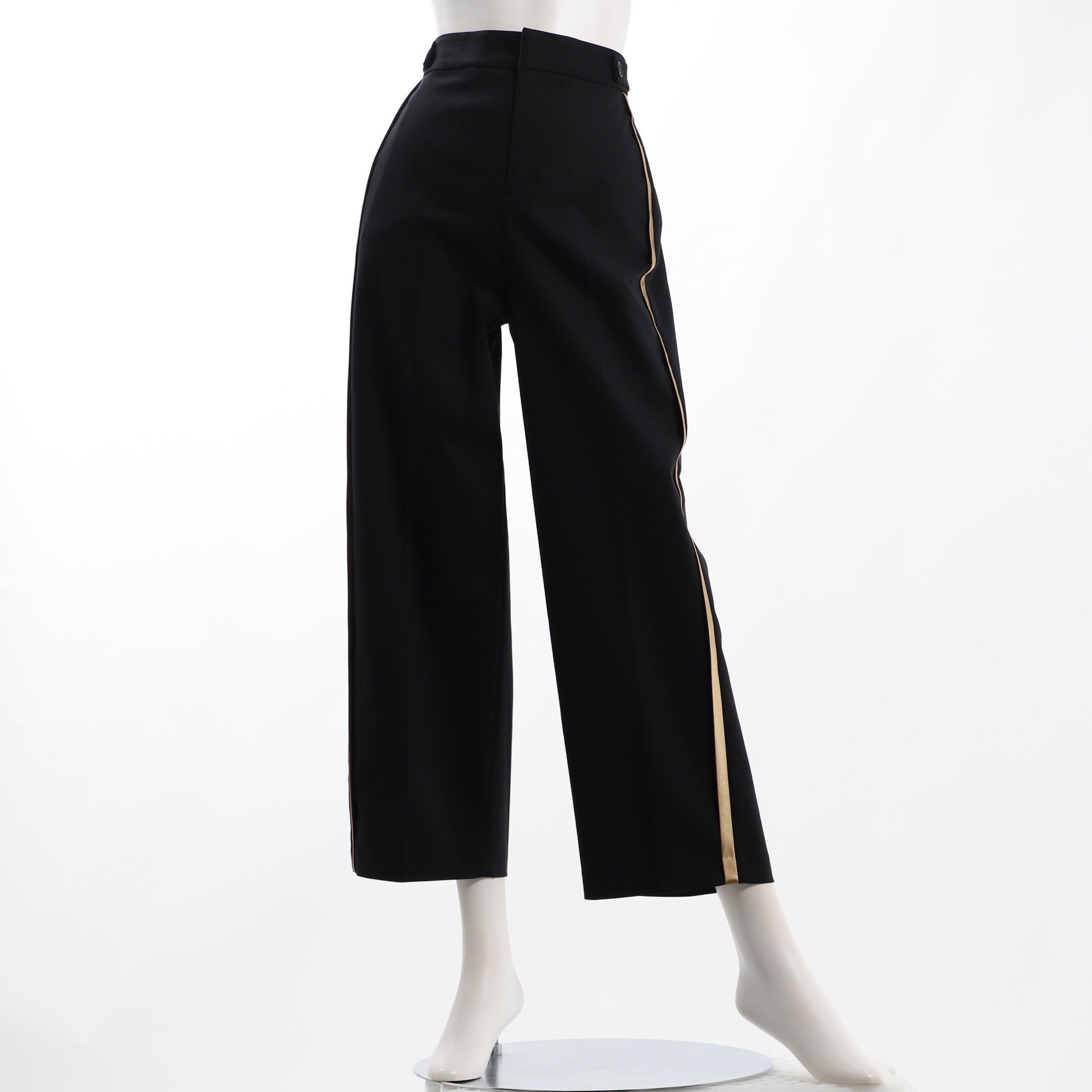 サイドライン切り替えストレートパンツ