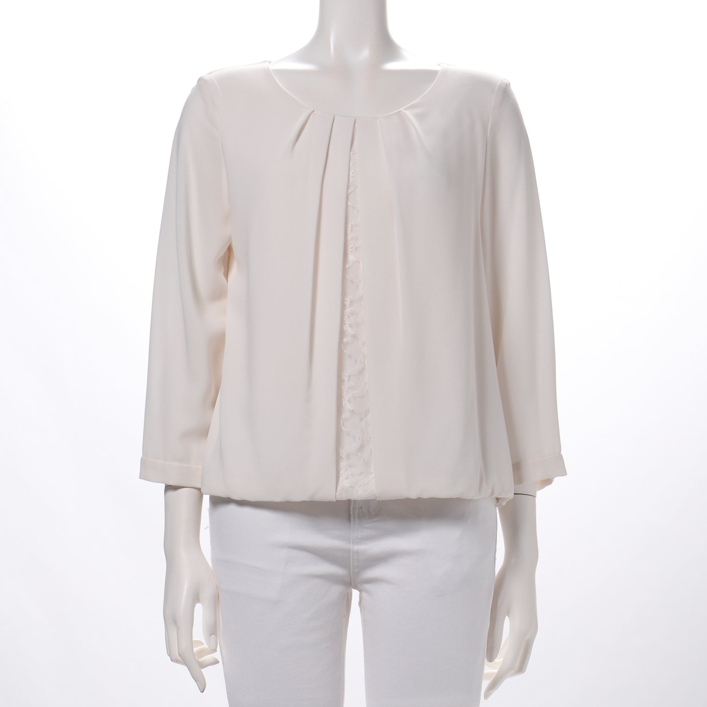 ストレッチシフォンタックデザインブラウス