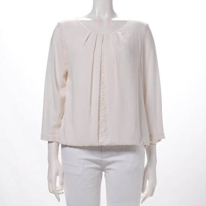 ストレッチシフォンタックデザインブラウス