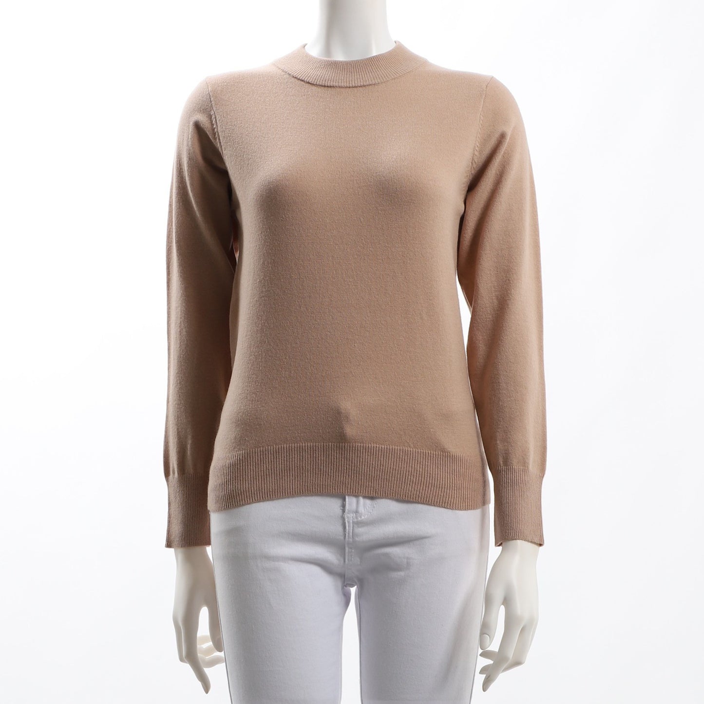 シンプルデザインモックネックニット