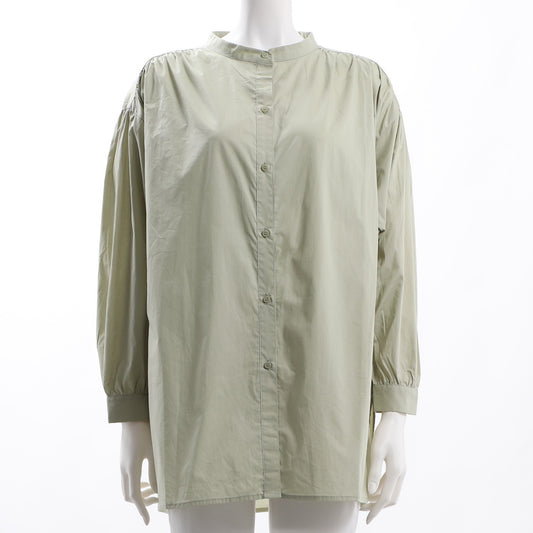 スタンドカラーブラウス