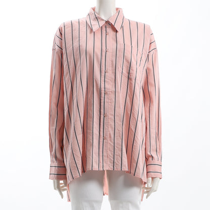 ゆとりのあるストライプシャツ