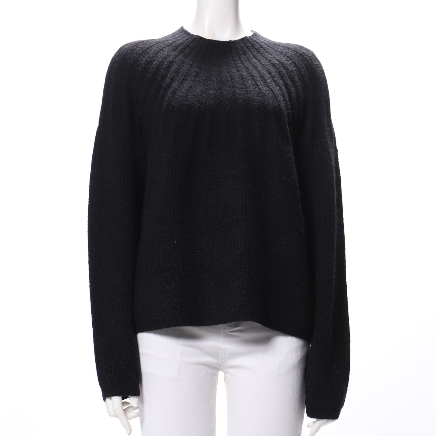 リブ切り替えニット