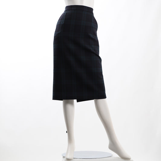 チェック柄タイトスカート