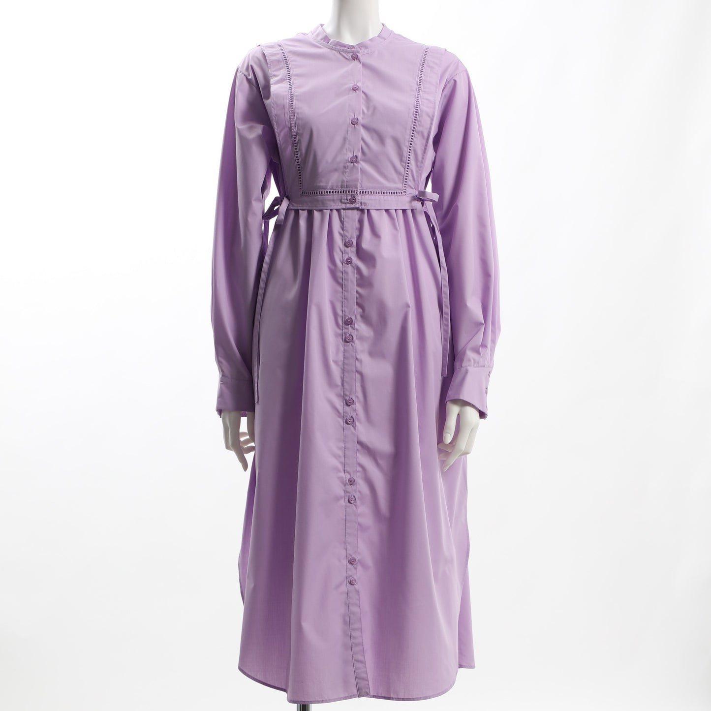 レイヤード風シャツワンピース