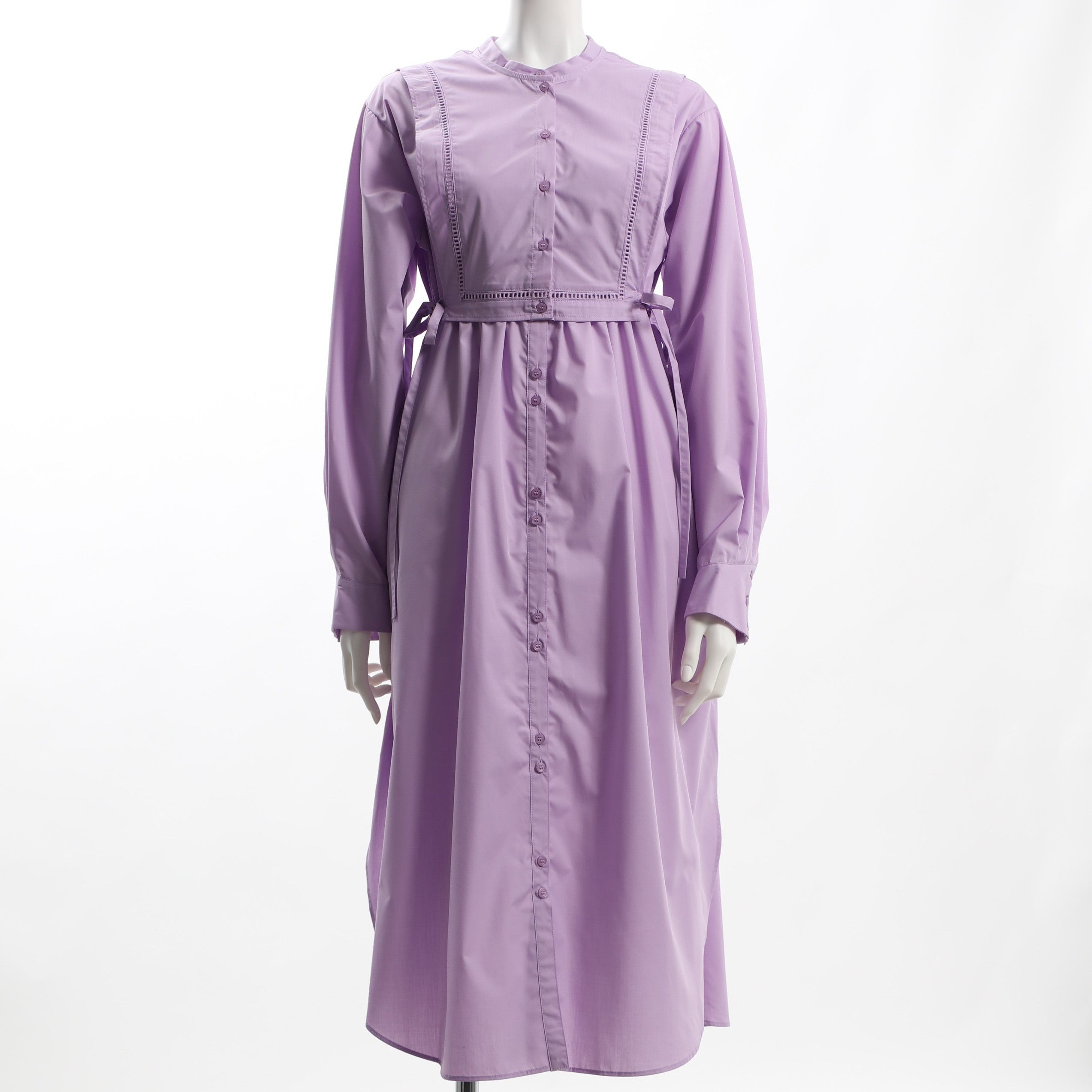 レイヤード風シャツワンピース