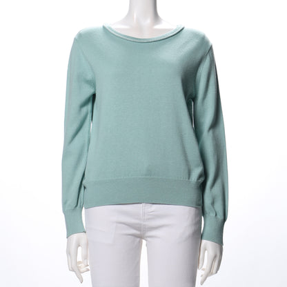 ラメ首元長袖ニット