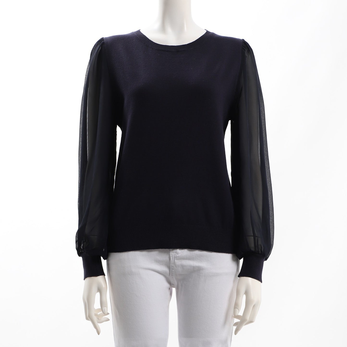 シアーお袖ニット