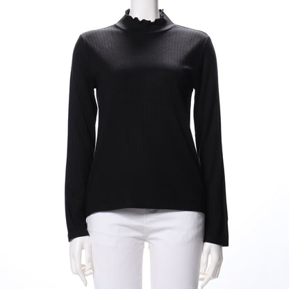 フリルネックカットソー