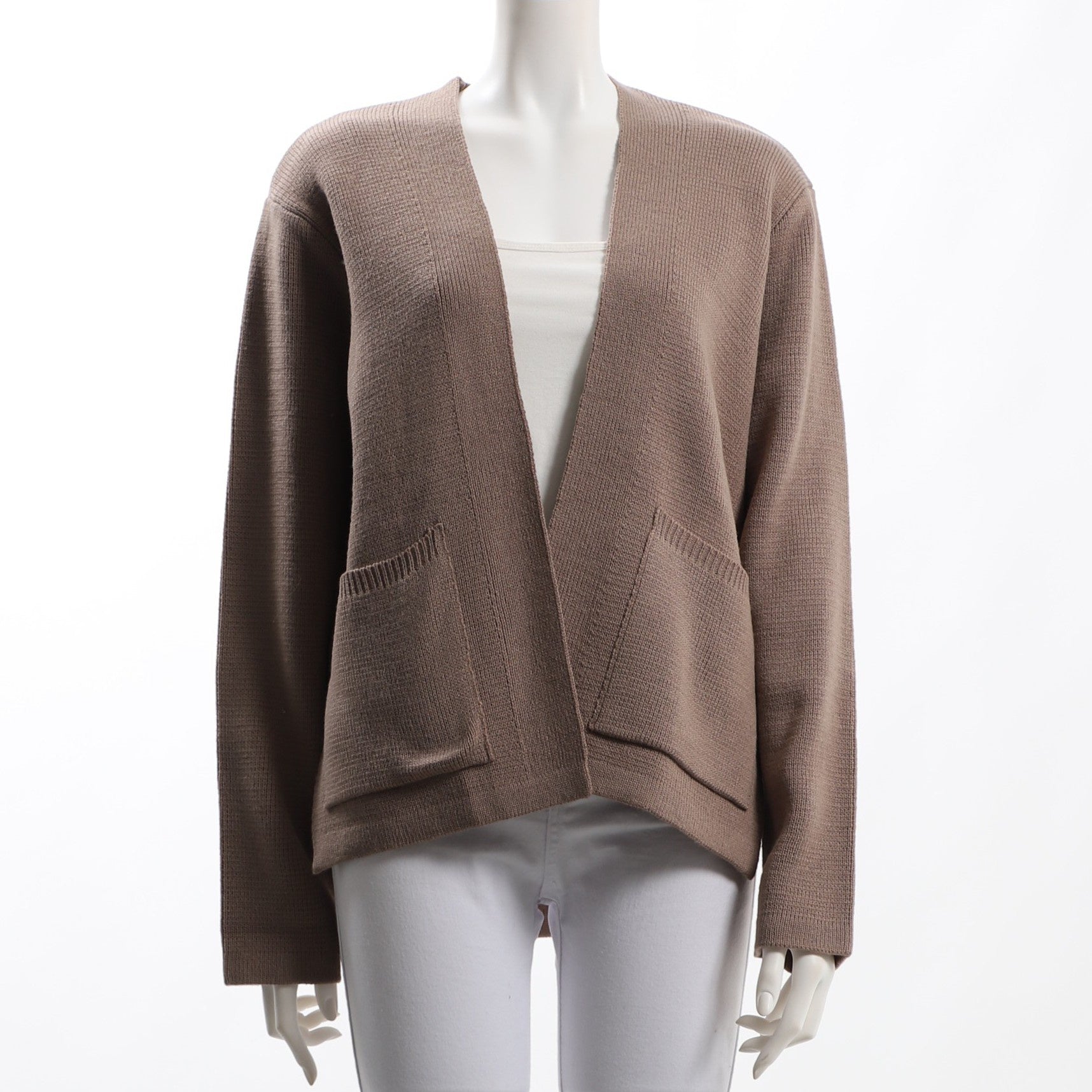 アウトポケットニットカーディガン