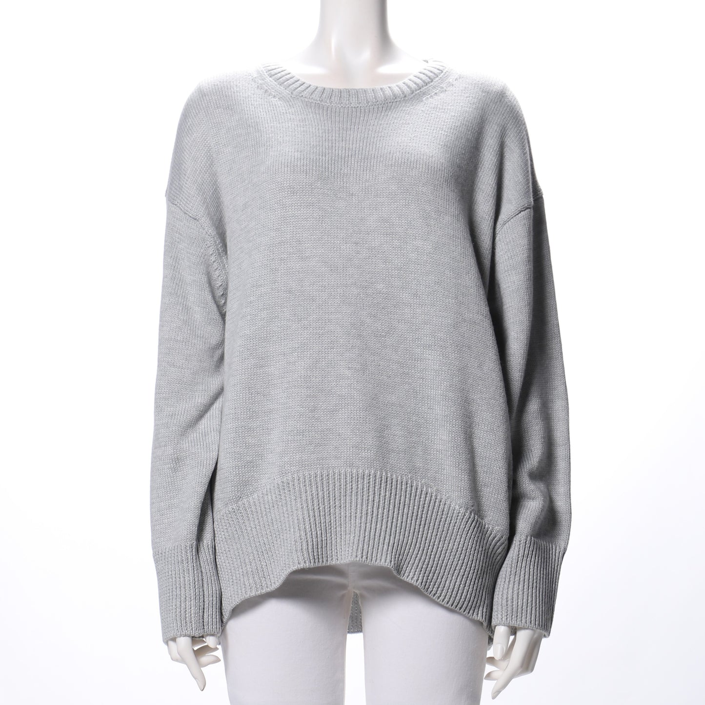 ラウンドネックドロップショルダーニット