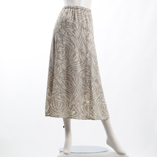 カラーゼブラ柄ジャガードスカート