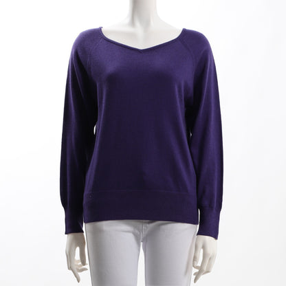 ラグランスリーブVネックニット