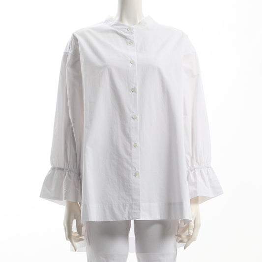 キャンディースリーブバンドカラーシャツ