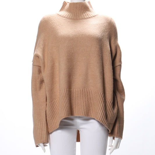 ドロップショルダーハイネックニット