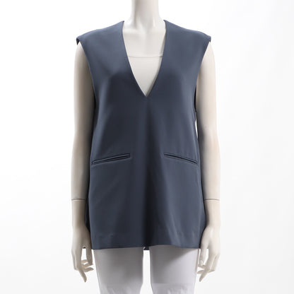 防シワ加工Vネックベスト