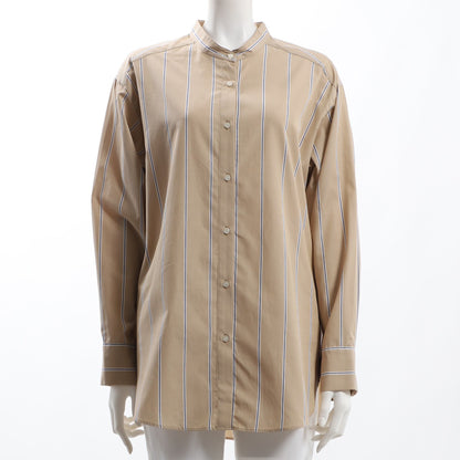 ストライプバンドカラーシャツ