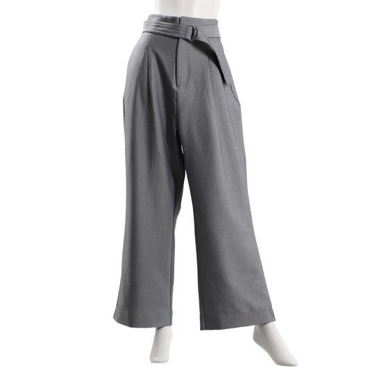 Dカンベルト付きワイドパンツ