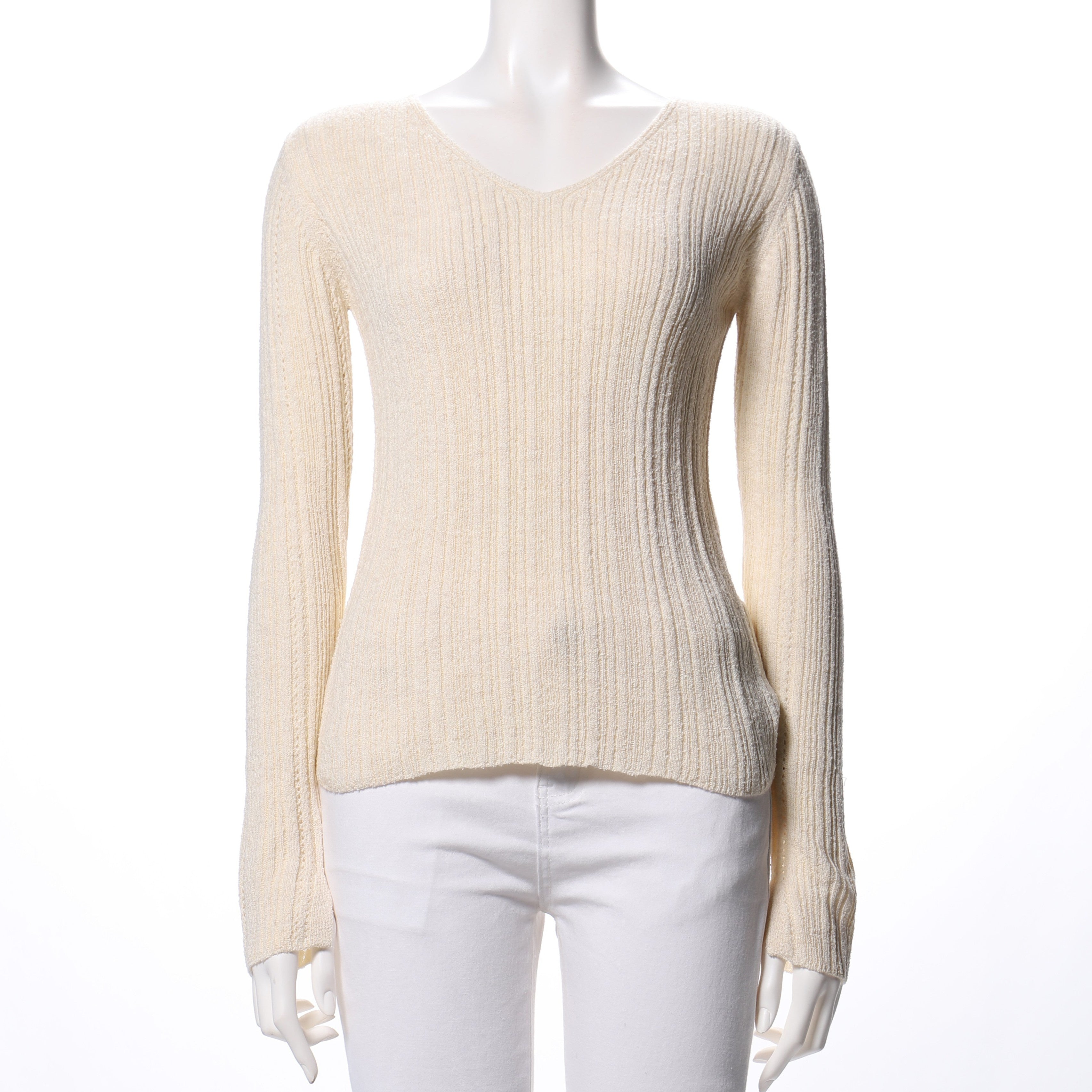 MIX混スリット袖リブニット