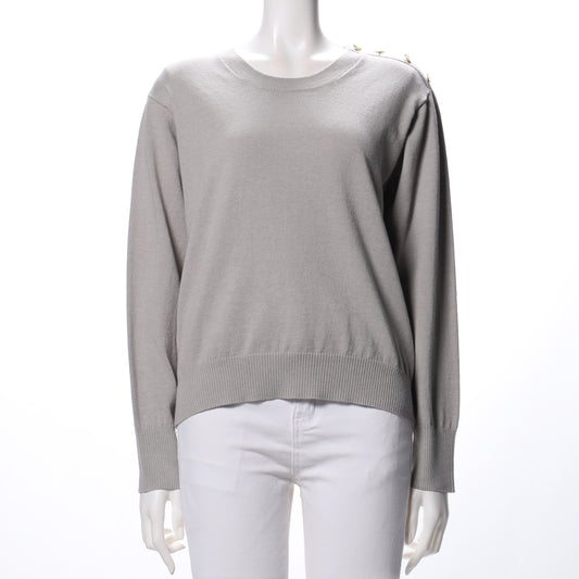 ショルダーボタンニット