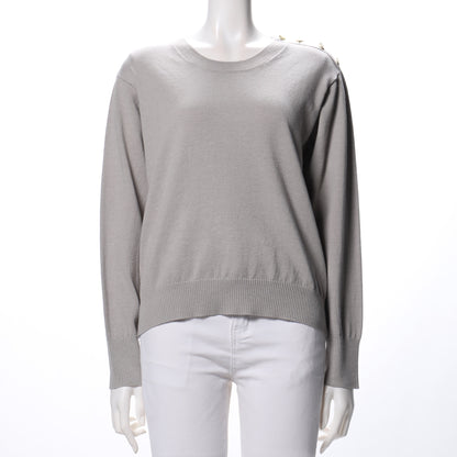 ショルダーボタンニット