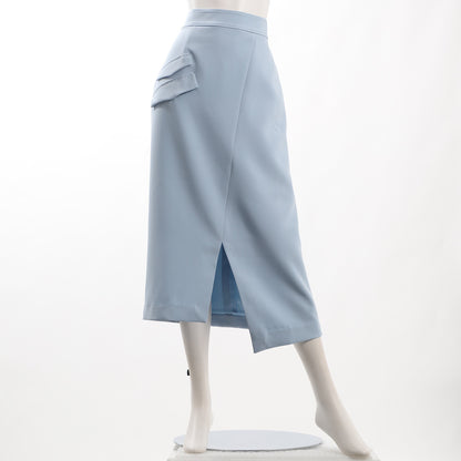 アシンメトリーデザインフラップスカート