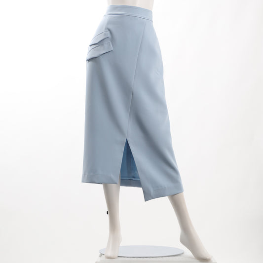 アシンメトリーデザインフラップスカート