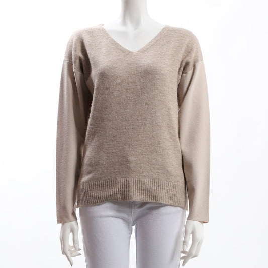 サイドスリットVネックニット