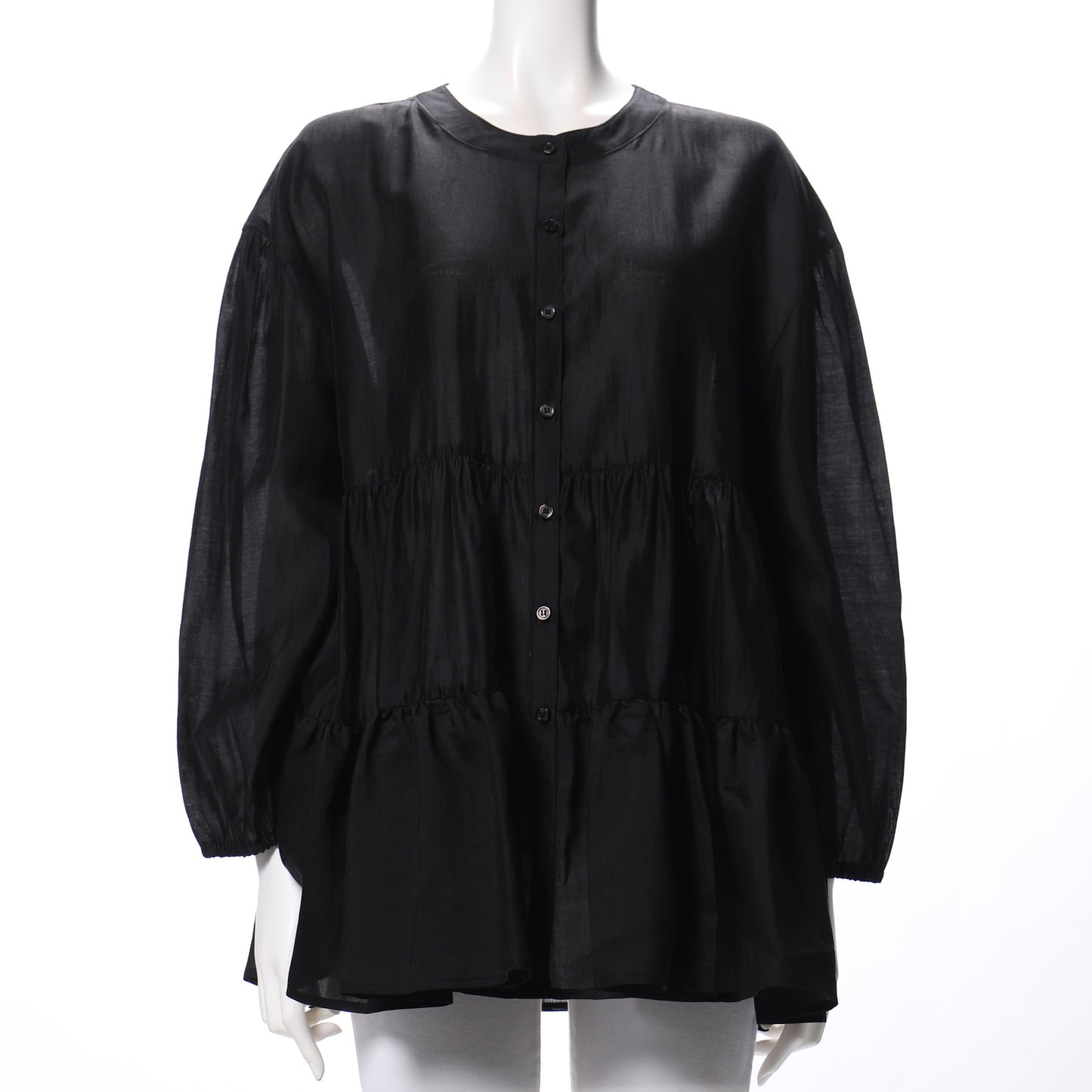 シアーティアードブラウス