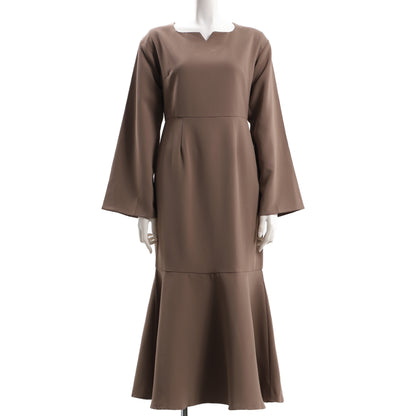 ベルスリーブマーメイドシルエットワンピース