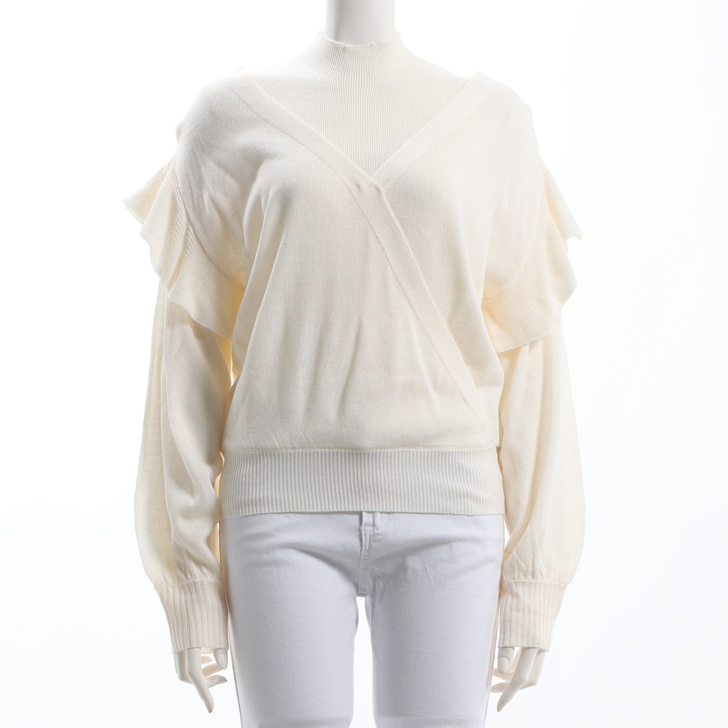 レイヤードデザインニット