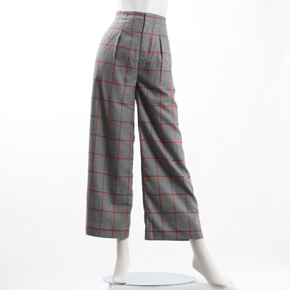 ウィンドウペンチェックワイドパンツ